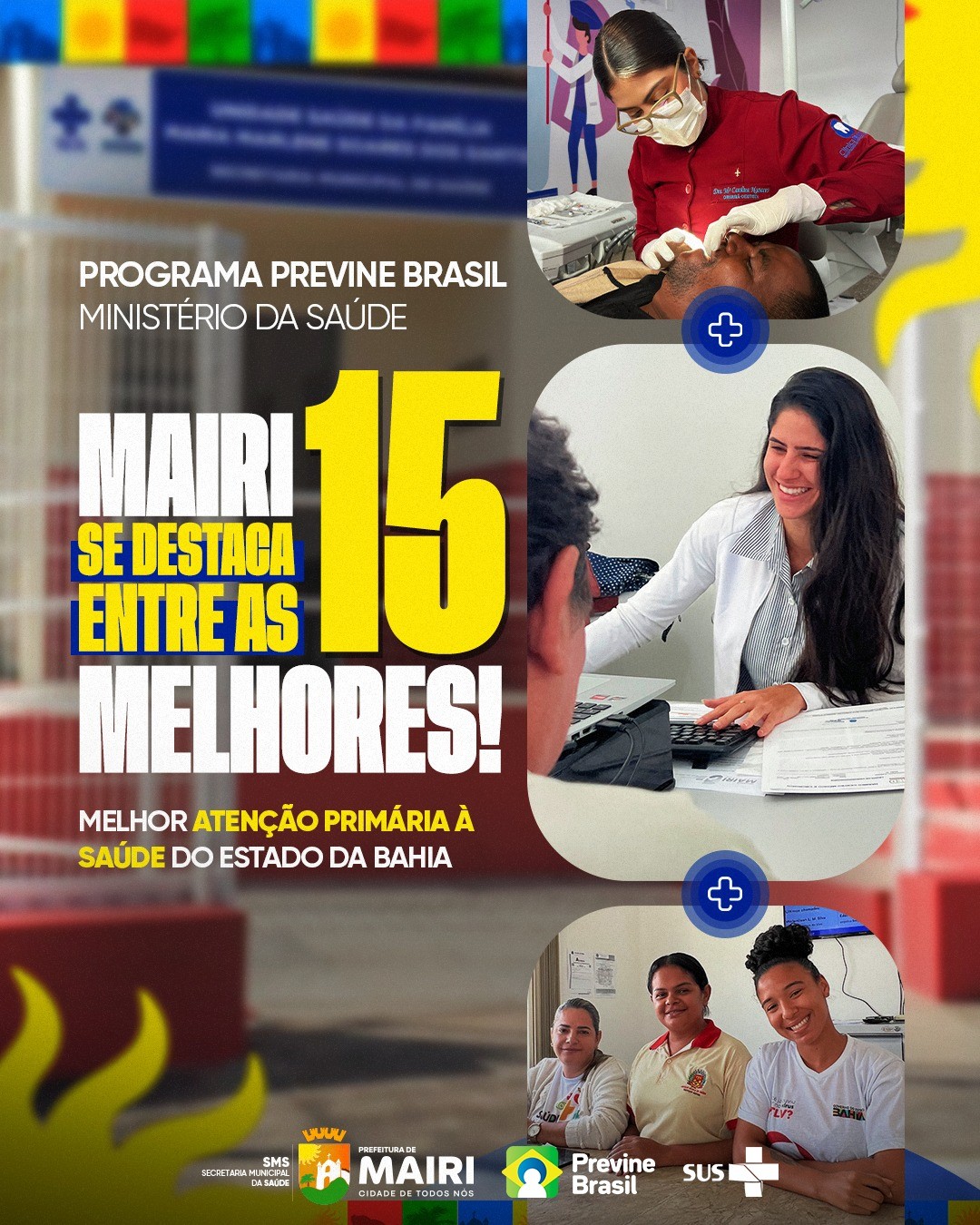 Mairi se destaca na saúde entre os 15  melhores da Bahia