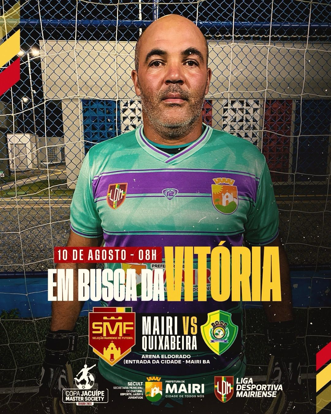 Seleção Mairiense encara Quixabeira pela Copa Jacuípe Master Society neste domingo